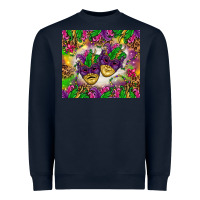 Navy Mardi Gras masks tumbler Heavyweight Sweatshirt - HowdyJamesFarm
