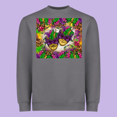 Mardi Gras Masks Tumbler Heavyweight Sweatshirt Designed By Howdyjamesfarm