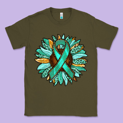 Ovarian Liver Cancer Awareness Sunflower Classic Tee Designed By Ranaportraitstore