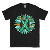 Black Ovarian Liver Cancer Awareness Sunflower Classic Tee - RanaPortraitStore
