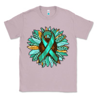 Lilac Ovarian Liver Cancer Awareness Sunflower Classic Tee - RanaPortraitStore