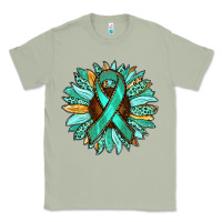 Matcha Ovarian Liver Cancer Awareness Sunflower Classic Tee - RanaPortraitStore