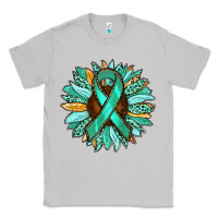 Moon Dust Ovarian Liver Cancer Awareness Sunflower Classic Tee - RanaPortraitStore