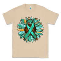 Mushroom Ovarian Liver Cancer Awareness Sunflower Classic Tee - RanaPortraitStore