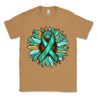 Toasted Coconut Ovarian Liver Cancer Awareness Sunflower Classic Tee - RanaPortraitStore