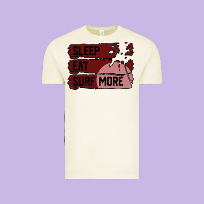 Surf, Sleep, Eat Vintage Tee Designed By Bettercallsaul