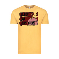 Vintage Mustard surf, sleep, eat Vintage Tee - Bettercallsaul
