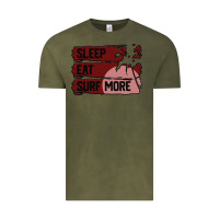 Vintage Olive surf, sleep, eat Vintage Tee - Bettercallsaul