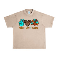 French Oak peace love thankful Urban Heavy Tee - JahusDesignShop