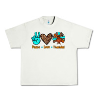 Pistachio peace love thankful Urban Heavy Tee - JahusDesignShop