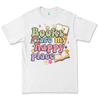 White books are my happy place Premium Tee - MaliasSmallBusiness