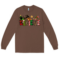 Chestnut christmas believe Long Sleeve Tee - texasbilliewilder