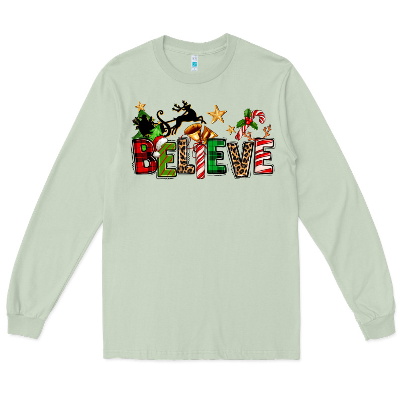 Christmas Believe Long Sleeve Tee by texasbilliewilder | Teevron