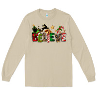 Mushroom christmas believe Long Sleeve Tee - texasbilliewilder