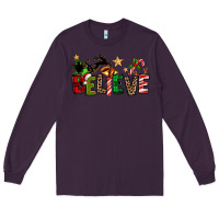 Plum christmas believe Long Sleeve Tee - texasbilliewilder