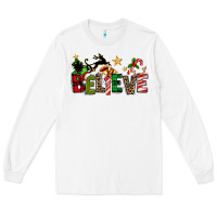 White christmas believe Long Sleeve Tee - texasbilliewilder