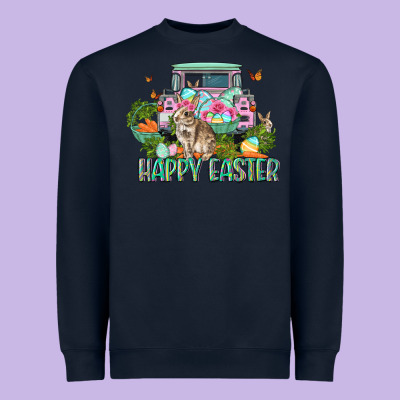 Happy Easter Day Heavyweight Sweatshirt Designed By Cowgirlartshop