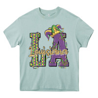 Arona louisiana mardi gras Heavy Core Tee - MaliasSmallBusiness