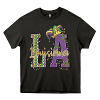 Asphalt louisiana mardi gras Heavy Core Tee - MaliasSmallBusiness