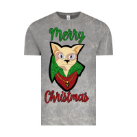 Cloud Rock Merry Christmas Cat Vintage Tee - Bettercallsaul