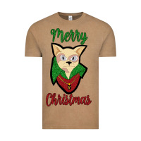 Vintage Coffee Merry Christmas Cat Vintage Tee - Bettercallsaul