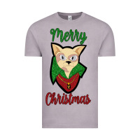 Vintage Zinc Merry Christmas Cat Vintage Tee - Bettercallsaul