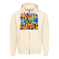 Sandshell Knowledge is awesome Autism giraffe Zipper Hoodie - FaDigitalArtStudio
