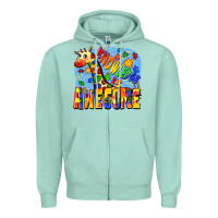 Seafoam Knowledge is awesome Autism giraffe Zipper Hoodie - FaDigitalArtStudio