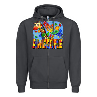 Smoke Knowledge is awesome Autism giraffe Zipper Hoodie - FaDigitalArtStudio