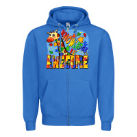 True Royal Knowledge is awesome Autism giraffe Zipper Hoodie - FaDigitalArtStudio