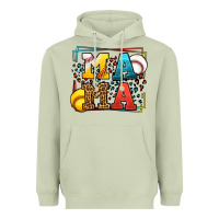 Matcha Leopard Softball And Baseball Mama Mother's Day Heavyweight Hoodie - LillyAllenDesigns