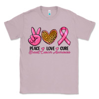 Lilac Peace Love Cure Breast Cancer Classic Tee - RanaPortraitStore