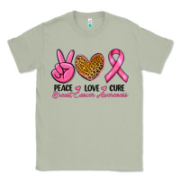 Matcha Peace Love Cure Breast Cancer Classic Tee - RanaPortraitStore