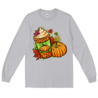 Moon Dust Fall pumpkin coffee Long Sleeve Tee - NancyCooperArtShop