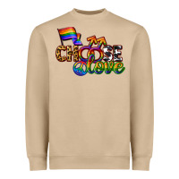 Mushroom Western choose love Heavyweight Sweatshirt - CowGirlArtShop