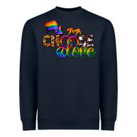 Navy Western choose love Heavyweight Sweatshirt - CowGirlArtShop