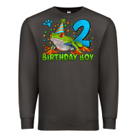 Smoke birthday boy frog age 2 Premium Sweatshirt - LillyAllenDesigns
