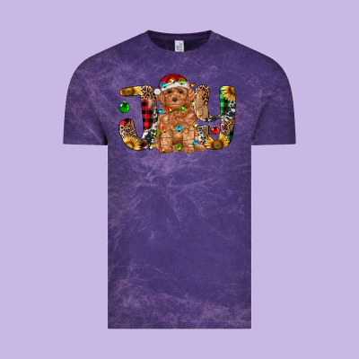 Toy Poodle Christmas Joy Vintage Tee Designed By Ranaportraitstore