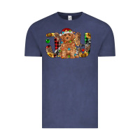 Vintage Denim toy poodle christmas joy Vintage Tee - RanaPortraitStore