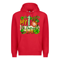 Red my 1st st patricks day Premium Hoodie - FaDigitalArtStudio
