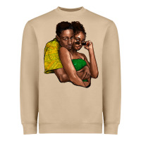 Mushroom Black couple Heavyweight Sweatshirt - HowdyJamesFarm