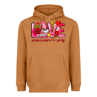 Meerkat Love Valentines Day Gnome Heavyweight Hoodie - CowhideDigitalArt