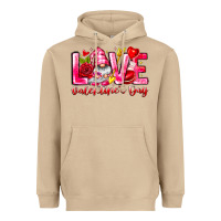 Mushroom Love Valentines Day Gnome Heavyweight Hoodie - CowhideDigitalArt