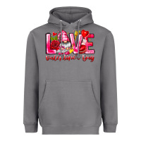 Storm Love Valentines Day Gnome Heavyweight Hoodie - CowhideDigitalArt
