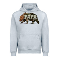 Heather Grey bear papa Urban Hoodie - Artiststas