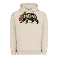 Pigment French Oak bear papa Urban Hoodie - Artiststas