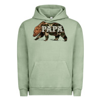 Pigment Oil Green bear papa Urban Hoodie - Artiststas