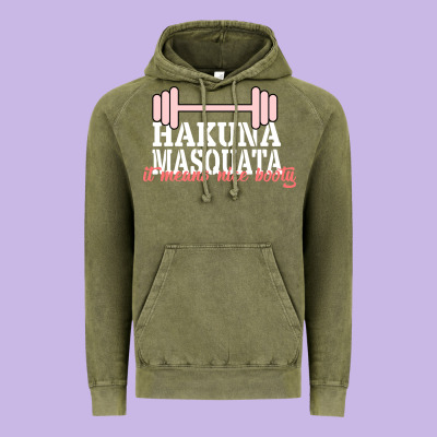 Hakuna Masquata It Means Nice Booty Vintage Hoodie Designed By Bettercallsaul