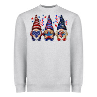 4th Of July Gnomies With Stars Heavyweight Sweatshirt | Teevron