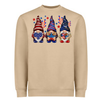 Mushroom 4th Of July gnomies with stars Heavyweight Sweatshirt - HowdyJamesFarm